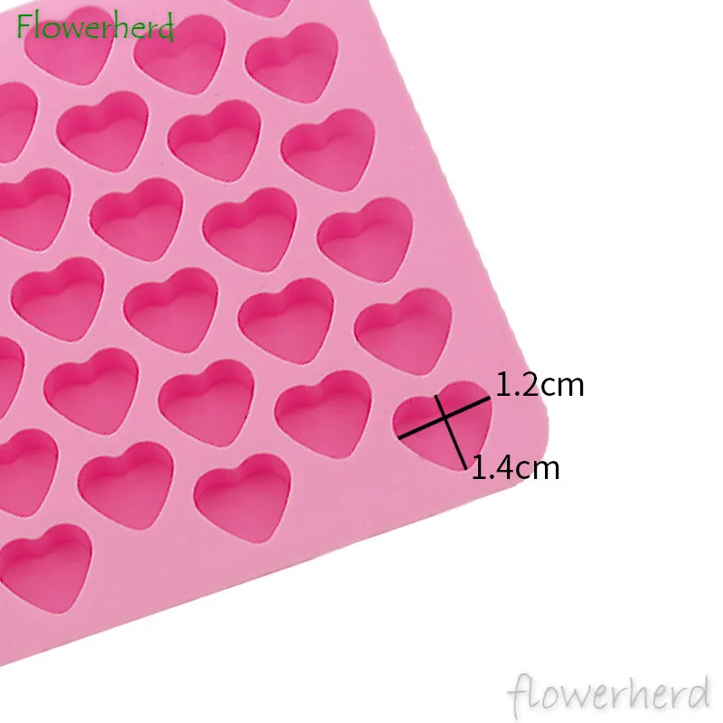 Confetti Hearts Melt and Pour Soaps DIY Silicone Mold Heart Soap Molds for Soap Making Handmade Soap Form Cake Decorating Tools