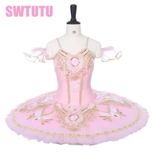 Балетная пачка феи с цветами для девочек для выступлений, взрослый балет Щелкунчик, классическая балетная пачка, белая профессиональная балетная пачка sBT8955
