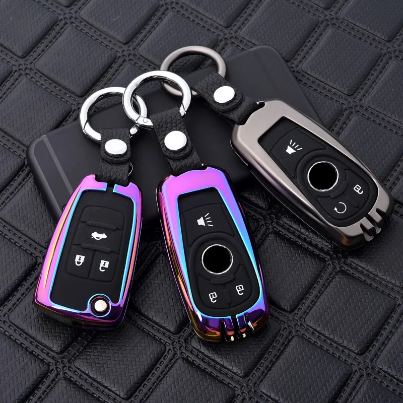 

Zinc alloy+silica Car Key Case Keyring Suitable for Buick for Opel Astra J Corsa Zafira StylingKey Protection Car Accessories