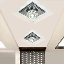 Современный минималистский Гостиная встроенный проход коридор огней огни светодиодный Кристалл входные Творческий балконное освещение светильники