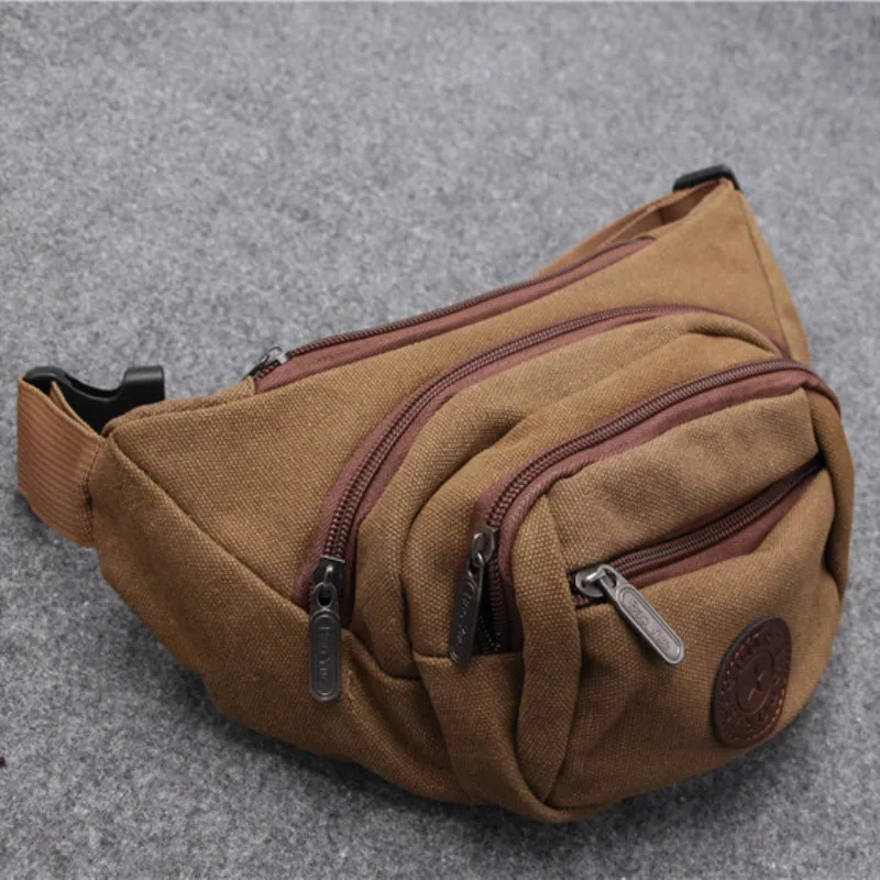 

Slingshot Canvas Waist Pack Shooting Fish Large Capacity Outdoor Over-the-shoulder Bag Shooting Fish Fishing Vessel Fish Maw Rub