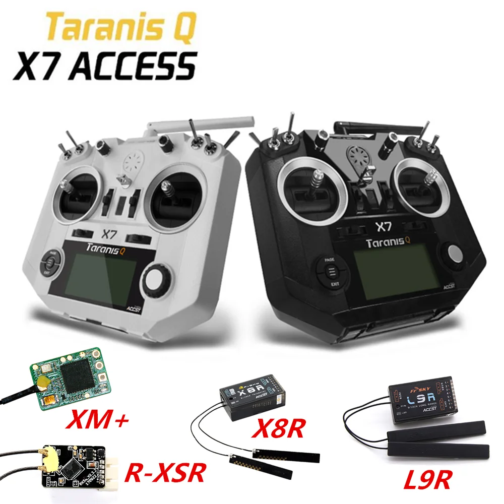 Радиопередатчик FrSky ACCESS Taranis Q X7 2 4G 16CH с левой дроссельной заслонкой приемник XM +/R