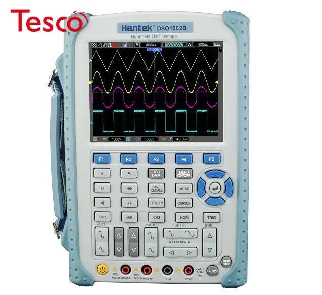

Hantek DSO1062B 2 Channels Digital Multimeter Oscilloscope 60Mhz Bandwidth LCD USB Handheld Osciloscopio 6000 Counts DMM