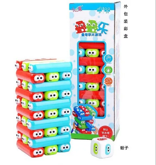 

Hot Sales Jenga (Chinese) CHILDREN'S Toy ABS Environmentally Friendly Plastic Educational Early Childhood Tabletop Game 0