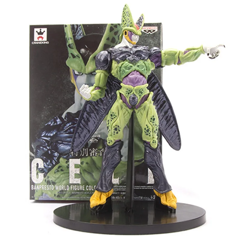 

BOXED 20cm Dragon Ball Z Cell Ultimate Shape Goku Battle Soldiers Awakening DBZ Cell PVC Action Figure Collection Toy