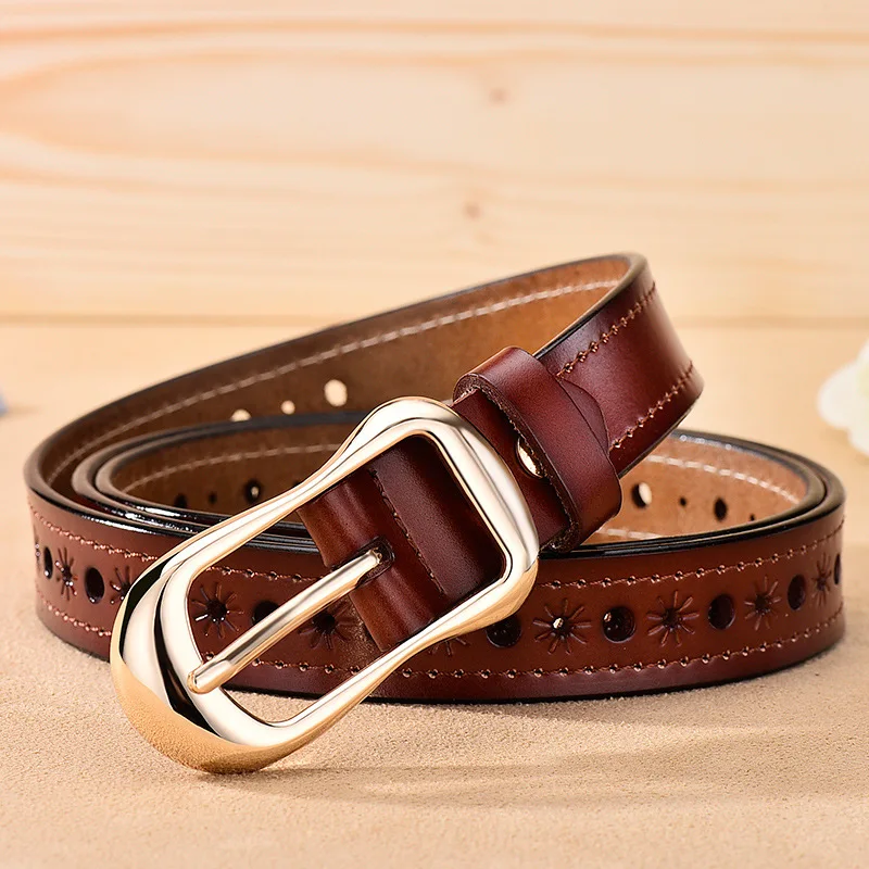 New Luxury Genuine Leather Belt For Women Jean Strap Casual All Match Ladies Belt Designer High Quality waist belt for women Belts