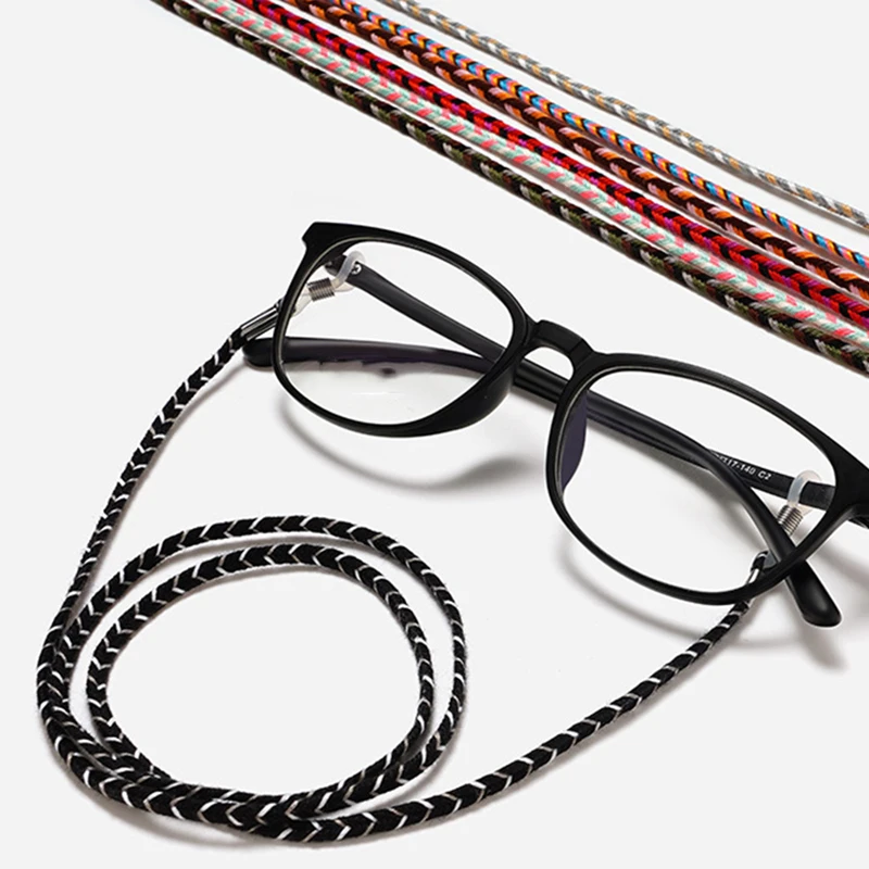

Practical Eyeglass Sunglasses Neck String Cord Retainer Strap Eyewear Lanyard Holder High-End Braided Rope Glasses Chain