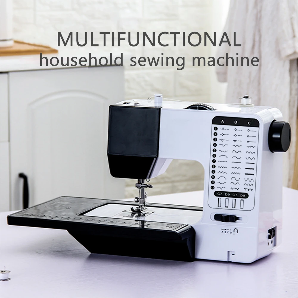 Sewing machine 398 new mini home small seaming machine multi-function eat  thick sewing electric sewing machine - AliExpress