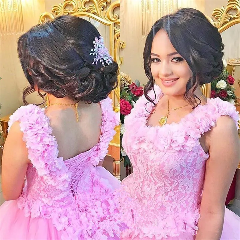 princess-3d-floral-ball-gown-wedding-dresses-2020-off-shoulder-pink-lace-plus-size-puffy-tulle-cheap-dubai-italy-quinceanera-bridal-gowns (2)_副本