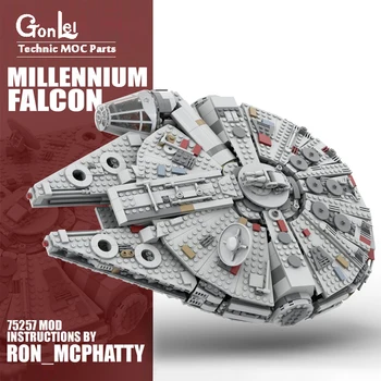 

1721Pcs Millennium MOC Falcon Set 75257 Modification Ver. MOC-49179 Building Blocks Bricks Model with Bracket Holder Kids Toys