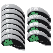 Гольф Железный головной убор 11 шт гольф клуб протектор с номером бирка счастливый клевер