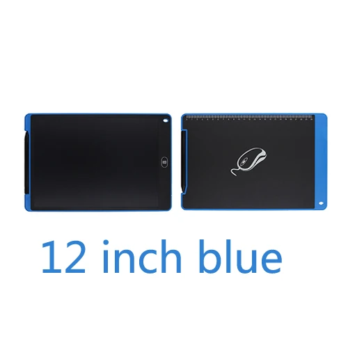 12 inch blue Игрушки для рисования 8,5 дюймов/12 дюймов ЖК-доска для детей планшет стирается ультратонкий электронный писатель планшет электронный безбумажный почерк коврик - Цвет: 12 inch blue
