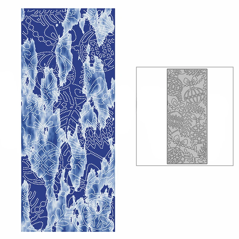 

Новинка 2021, металлические пресс-формы с красивым фонариком и узором в горошек для творчества, открыток для творчества и скрапбукинга, без штампов