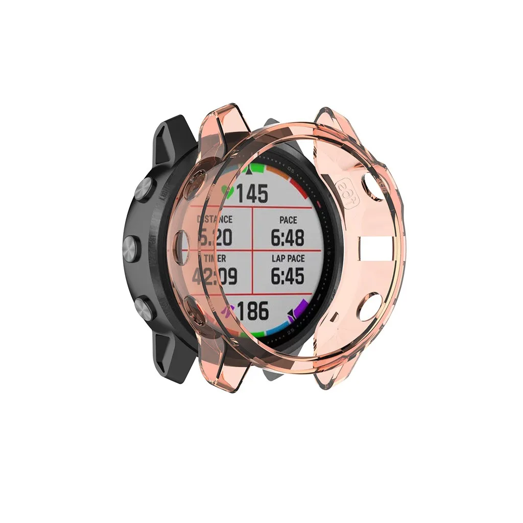 Для Garmin Fenix 6 6S 6X мягкий кристально чистый ТПУ защитный чехол рамка аксессуары для смарт часов Fenix6 Fenix6S Fenix6X оболочка
