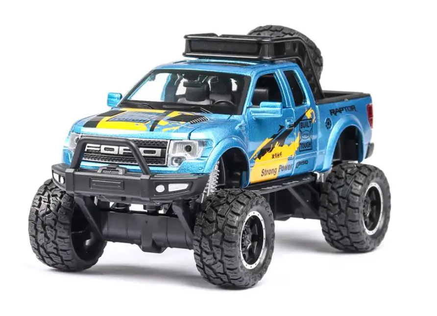 Модель автомобиля из 1:32 сплава, высокое моделирование Ford F150 пикапа, звук и светильник