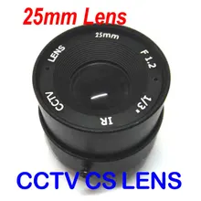 x1pc x2pcs x4pcs 1/3" 25mm CCTV Lens view 70m 11 degrees F1.2 IR Fixed Iris CS Mount for Security CCD Camera