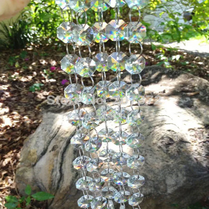 30m Crystal Acrylic Beads Strand Garland Wedding Party,chandelier