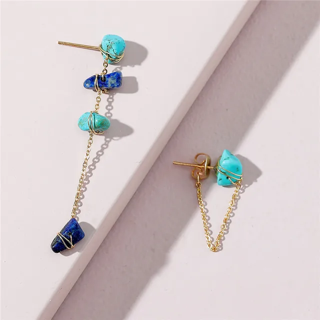 Trendy New Long Asymmetry Pendant Earrings for Women Female Simple Hypoallergenic Geometric Tassel Earrings Jewelry Accessories Red