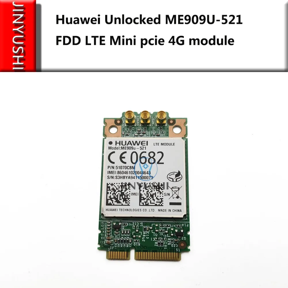Huawei разблокированный ME909U-521 FDD LTE Mini pcie 4G WCDMA поддержка gps голосовое сообщение GSM B1/B2/B3/B5/B7/B8/B20