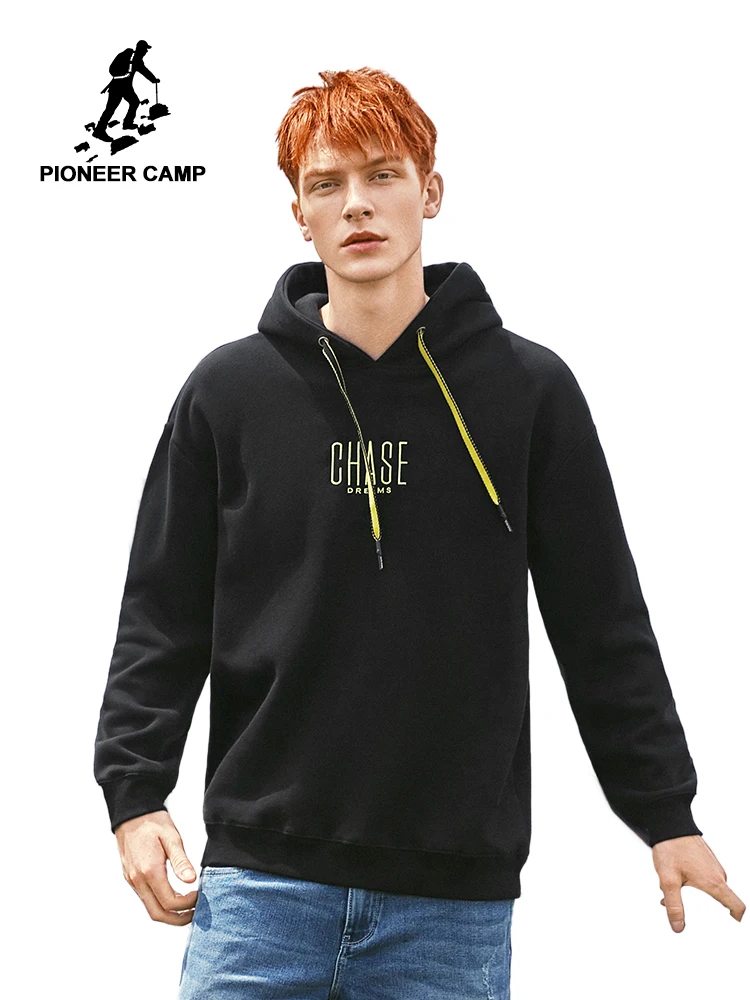 Мужские толстовки с капюшоном Pioneer Camp повседневные зимние Утепленные Флисовые