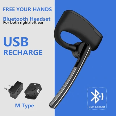 Bluetooth Headset Baofeng рация Bluetooth гарнитура Беспроводные наушники с микрофоном двухстороннее радио M Тип наушники для ветчины радиофон PTT - Цвет: Bluetooth Headset