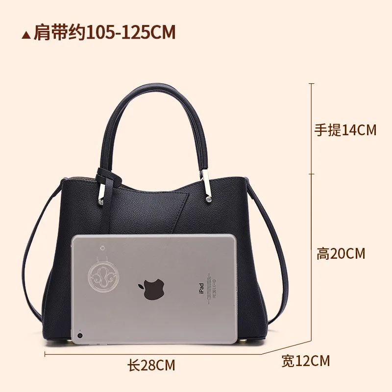

Genuine Leather Mommy Bag Middle-aged Bag WOMEN'S Bag 2019 New Style Fashion WOMEN'S Bag Large Capacity Shoulder Bag Handbag