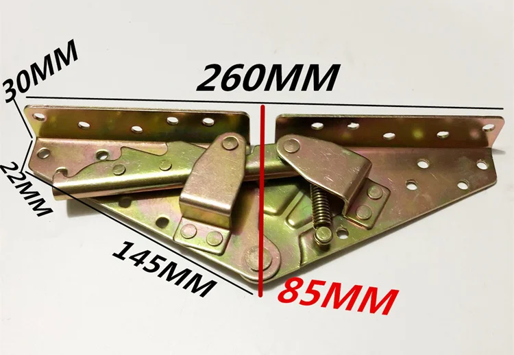 1 комплект = 2 шт. складная кровать поднять петли 3-х позиционный угол механизм софа для поддержки с встроенной функцией спуска затвора петля мебельная фурнитура, металлоизделия