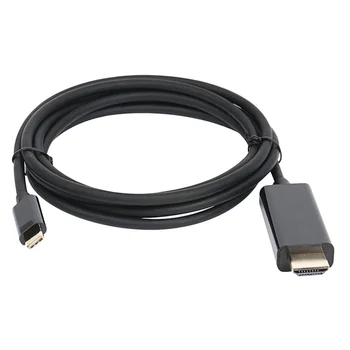 

USB C to HDMI Cable Conveter 4K 30Hz Type-C USB3.1 Male Adapter for PC Laptop Mobile Phones​ (Black)