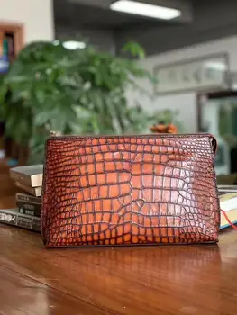 

100% authentic Thai crocodile leather handbag personal customized photo