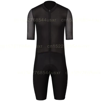 

2019 New RBX Cycling Skinsuit Summer cycle bodysuit MTB Whole black bikespeedsuit with 9d gel pad CoolMax Tuta in silicone