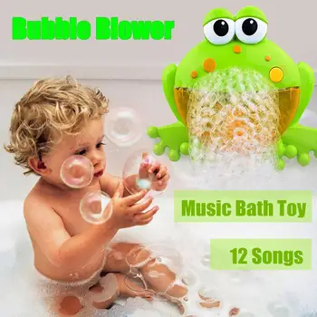 

Cute Baby Ba Bubble Frosch Crab Automatic Shower Machine Blower Maker Bath Music Toys Cartoon Educational Toy Gift for Kids