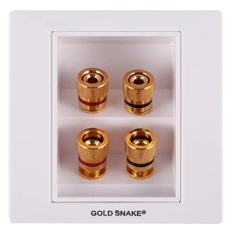 Квадратный Wht Видео Аудио 2 спикера Разъем типа &quotбанан&quot | Обустройство дома