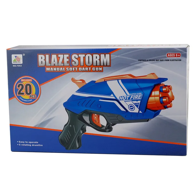 2020 Новый Пластик игрушечный пистолет для бластер NERF Элит с 20 штук мягкой EVA