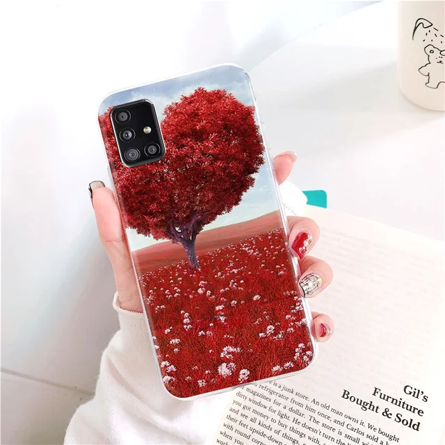 For Samsung A32 Case For Samsung Galaxy A12 A21S A52 A72 A51 A71 Flamingo Soft TPU Silicone 4G 5G A325F A326B Back Cover Fundas Q074