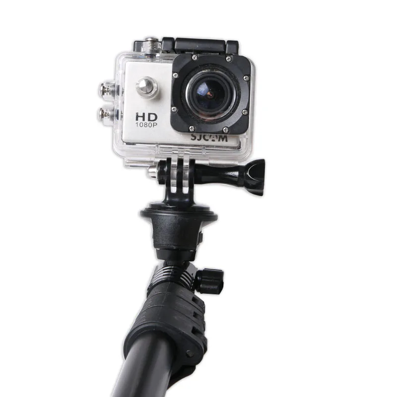 GoPro 액세서리 용 미니 모노 포드 삼각대 홀더 Go Pro Hero 용 케이스 마운트 어댑터 8 7 6 5 4 SJ4000 Dji 액션 카메라