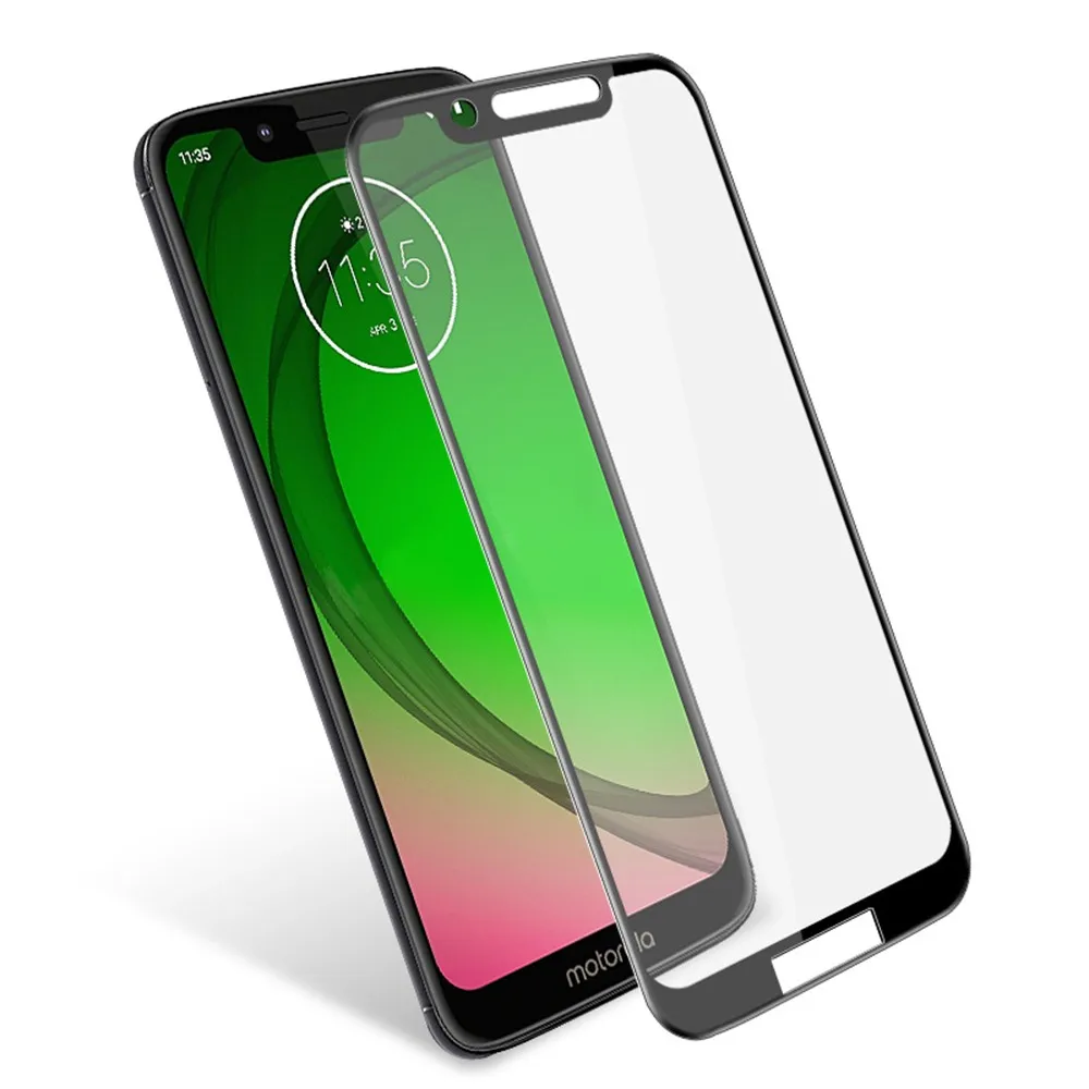 Закаленное стекло с полным покрытием для Moto G7 Plus E7 G6 E5 Play POWER P GO ONE5G защитная пленка