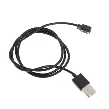 

1PC Magnetic Charging Cable For Smart Watch Cables with Magnetic For 2 Pins Distances 2.84mm Black Power Charger Wire