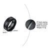 LETAPI New Brand Fashion 8mm Black Tungsten Carbide Rings for Men High Quality Punk Vintage Wedding Male Jewelry Gifts ► Photo 2/6