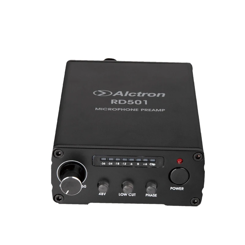 Alctron RD501 портативный многофункциональный Профессиональный одноканальный предусилитель микрофона настольный микрофон усилитель для студии, сцены