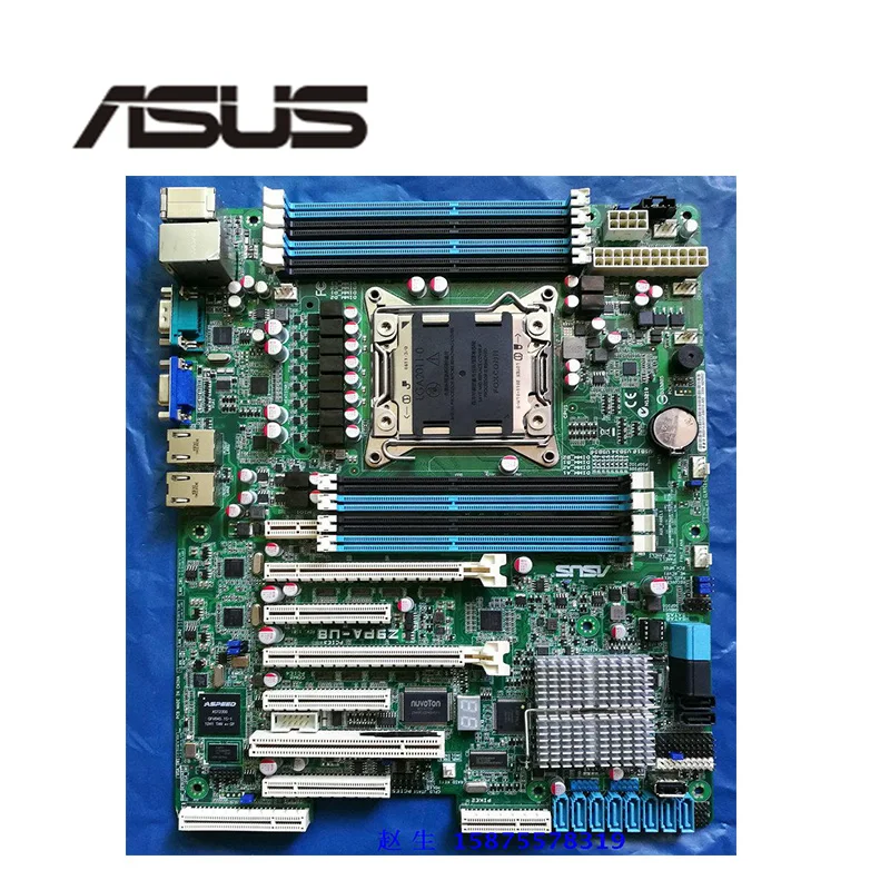 Для ASUS Z9PA-U8 б/у оригинал для Intel C602 Серверная материнская плата разъем LGA 2011 DDR3 X79 X79M