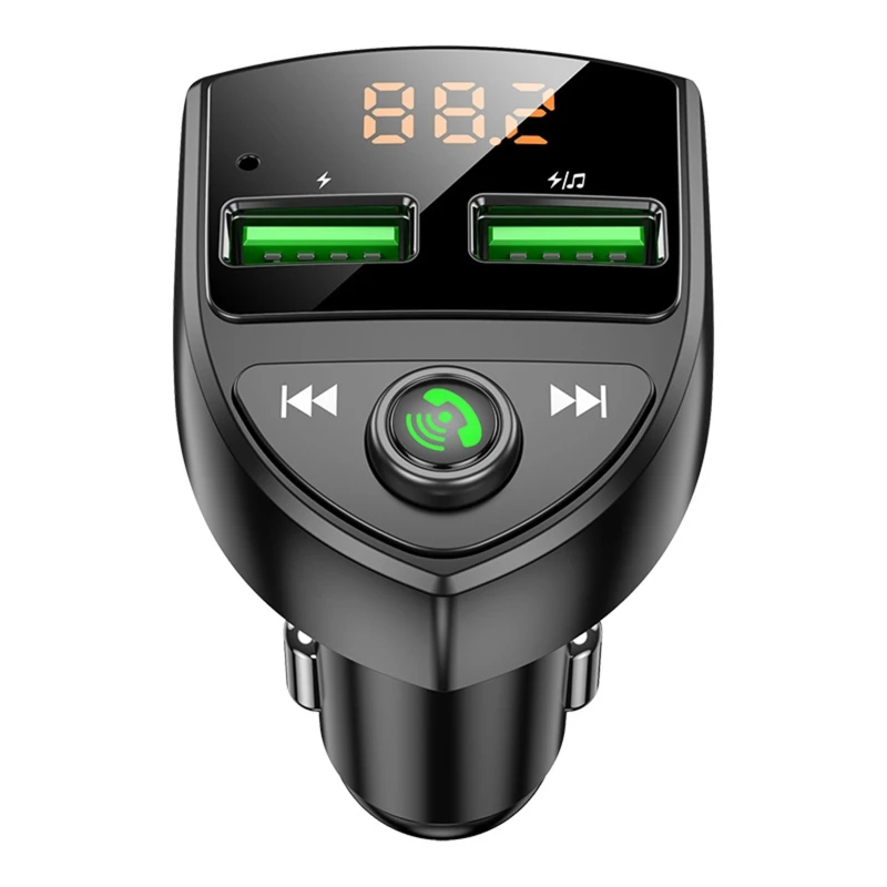 594A Dual USB Автомобильное зарядное устройство автомобильный FM-передатчик SD-карта