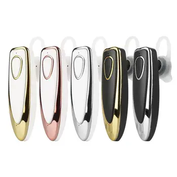 

FOOVDO Wireless 5.0 Bluetooth Headset Sport Waterproof Earphone Hands-free Earloop Earbuds Business Earpieces for Mobile Phone