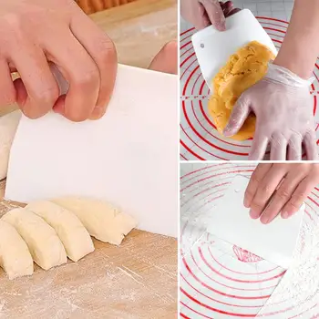 

1pcs Trapezoid Dough Scraper Cream Cakes Dough Cutters Kitchen Baking Tools Tools G8C7
