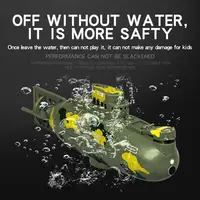 Mini RC Submarine 6CH high Speed Submarine SpeedBoat Remote Control Pigboat One Key diving boat 360degree turn around boat toys 1