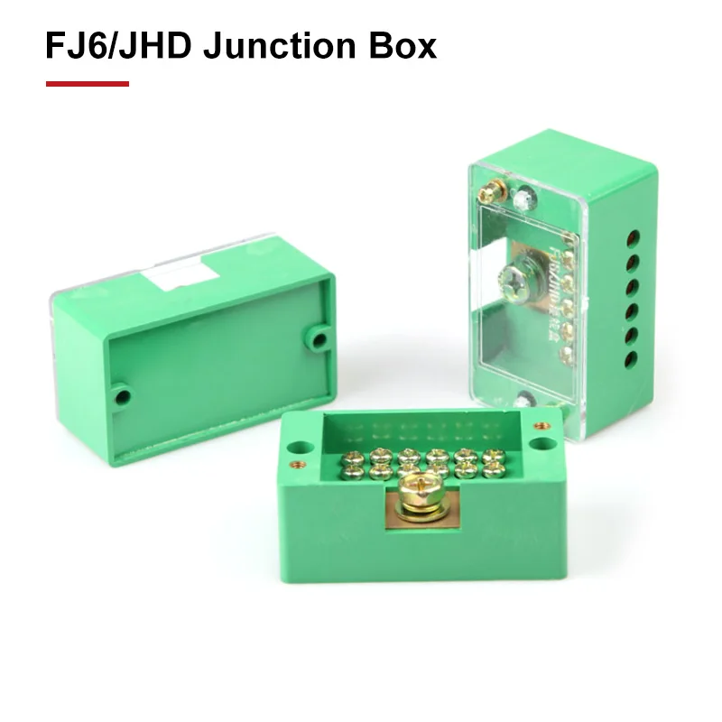 FJ6/JHD Junction Box Unipolar Splitter 1-IN Multiple-OUT Metering Wire Connector Single-Phase Terminal Block Distribution Box images - 6