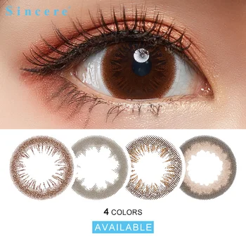 

2pcs/pair 3 Tone Series Colored Contact Lenses 0-900 diopter Colored Lenses for Eyes Vibrant Contacts with Enlarging Effect day
