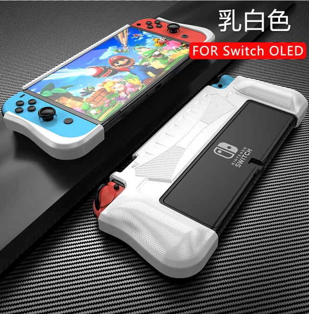 Coque Nintendo Switch OLED en TPU Antidérapante - Transparente