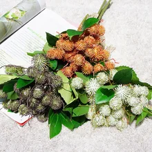 Искусственный каштан фруктовая ветка искусственные цветы для дома Свадебные растения Настенные букеты ручной работы осенние Свадебные украшения