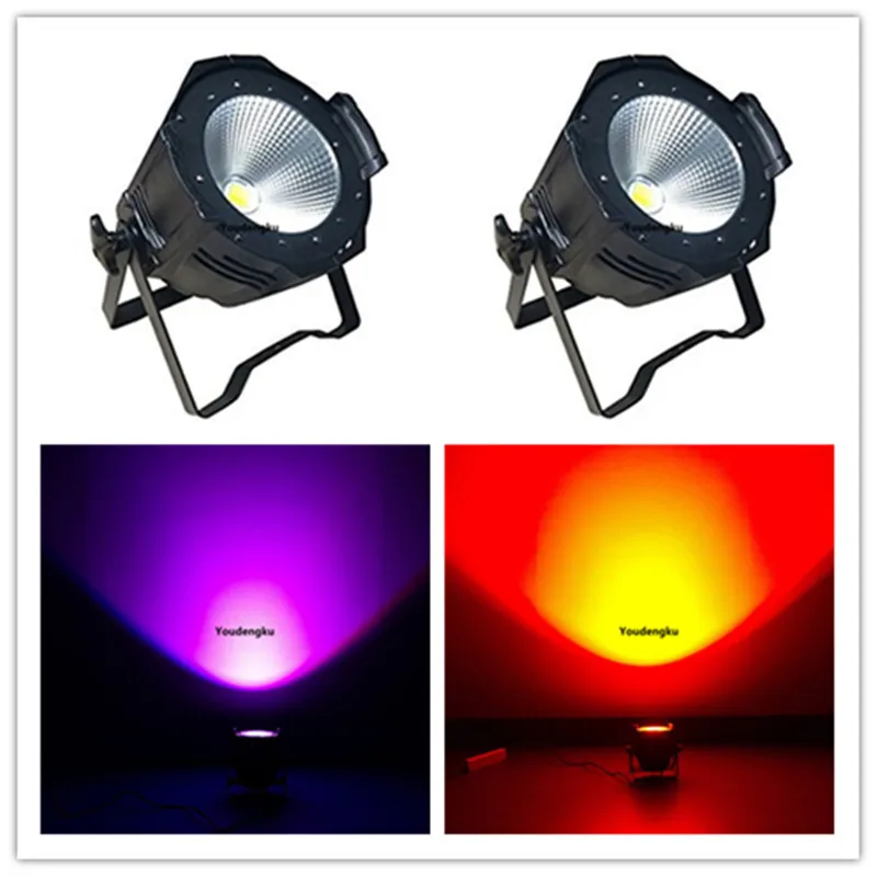 6pcs Stage disco wedding par wash led lyre dmx par rgbw 4in1 200w cob led par 64 light