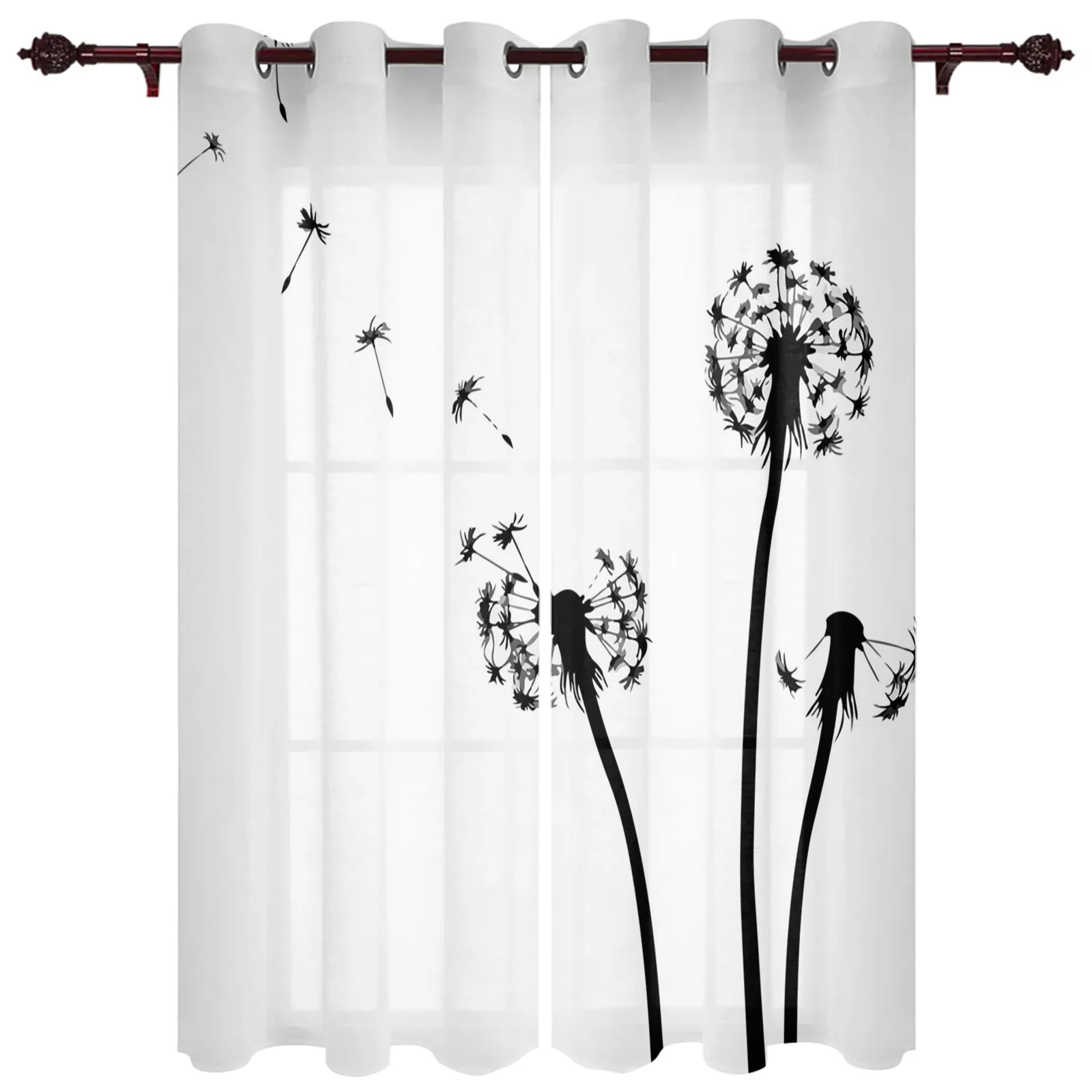 Exquisite Home Curtains Dandelion Plant Nature Living Room Bedroom